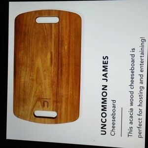 S/O BNIB SEALED Uncommon James ACACIA WOOD Cheeseboard  Charcuterie